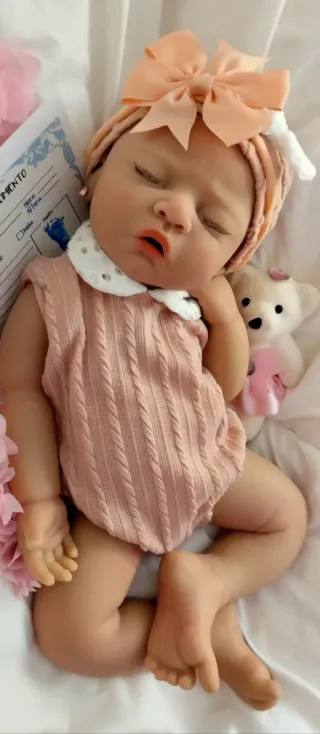 Bebé Reborn Silicona Completa 44cm