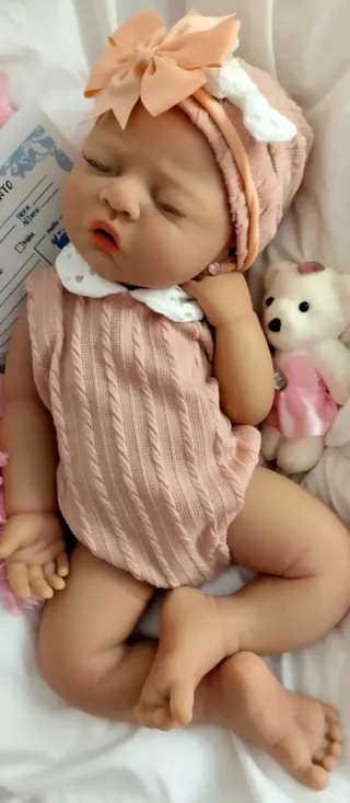 Bebé Reborn Silicona Completa 44cm