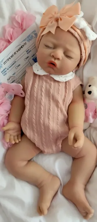 Bebé Reborn Silicona Completa 44cm