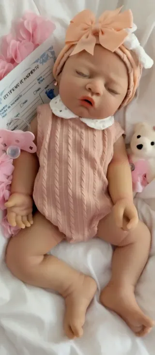 Bebé Reborn Silicona Completa 44cm