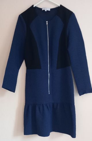 Vestido Sandro Talla S Azul Negro