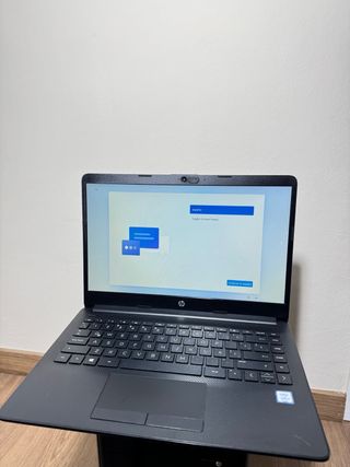 Portátil HP ofimatica gris y negro