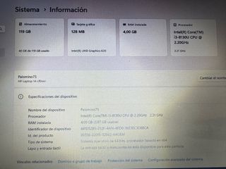 Portátil HP ofimatica gris y negro