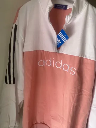 Conjunto Adidas Mujer XL Rosa y Blanco