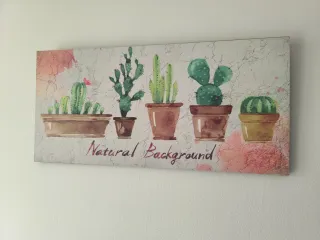 Set di 3 quadri con motivi floreali