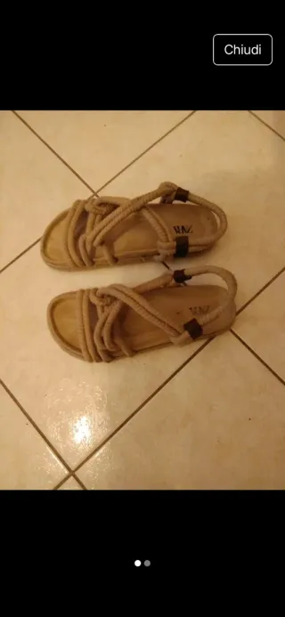 Sandali uomo di corda