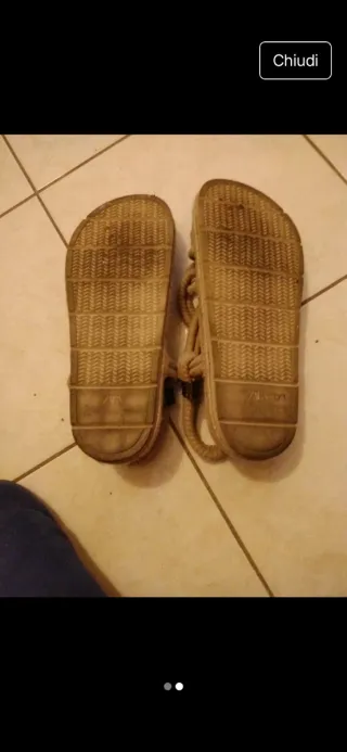 Sandali uomo di corda