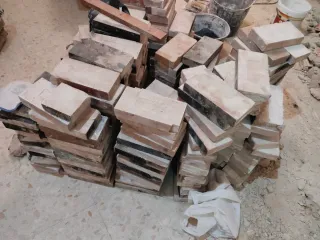 Ladrillos refractarios para chimenea (0,50 euros)