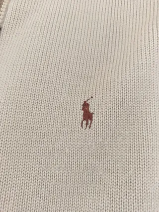 Jersey Polo Ralph Lauren Beige Cremallera