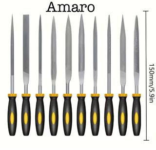 10 Limas de Agulha em Aço para Madeira/PVC/Ferro/P