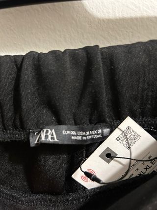 Pantalón chino Zara Talla XL Negro