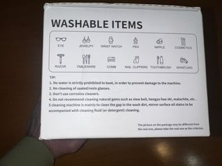 Limpiador Ultrasónico Mini Gafas Joyas