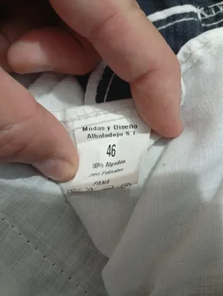 Pantalón de pana azul marino