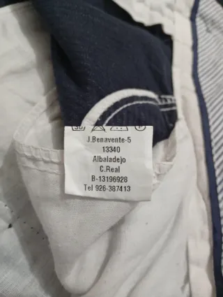 Pantalón de pana azul marino