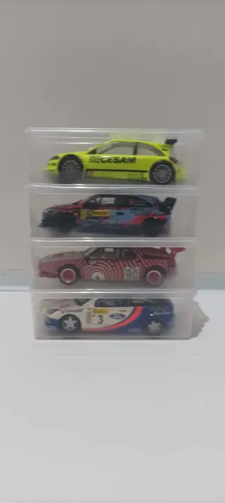 Pack 6 Cajas para Coches Scalextric, Slot, Ninco.
