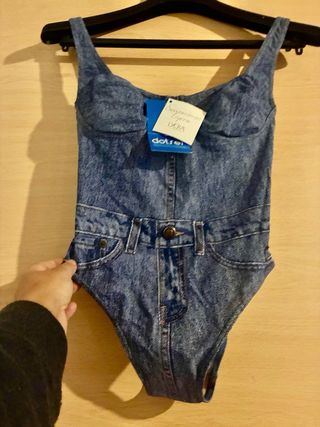 Costume da bagno Dotser con stampa jeans taglia unica