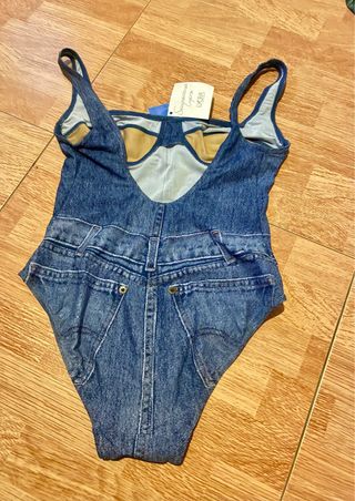 Costume da bagno Dotser con stampa jeans taglia unica