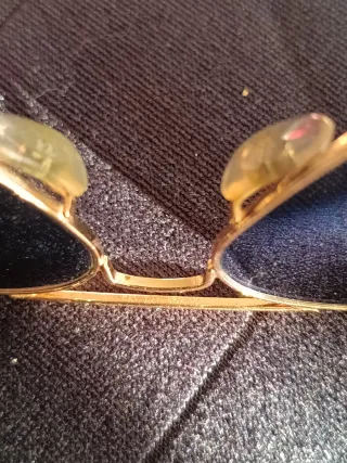 Gafas Ray-Ban Aviator Doradas Lentes Azules