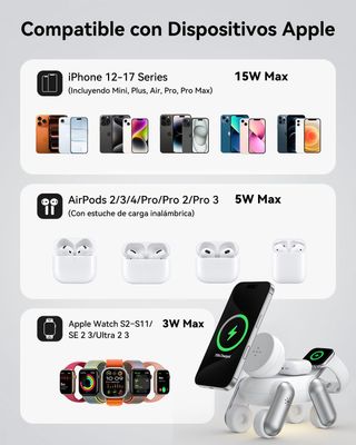 Caricabatterie wireless 3-in-1 MagSafe Apple nuovo