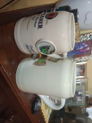 Bicchieri birra Forst e Paulaner in ceramica