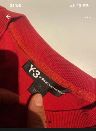 Maglietta Adidas Yohji Yamamoto Rossa