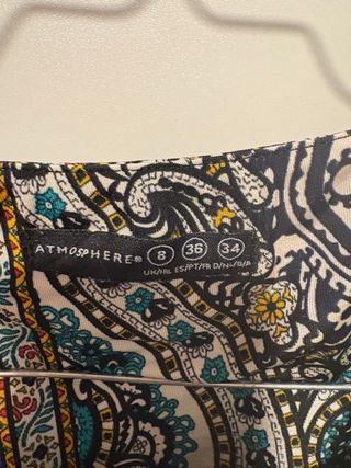 Vestido estampado talla S