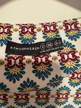 Vestido estampado talla S