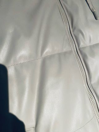 Chaleco largo acolchado beige talla única