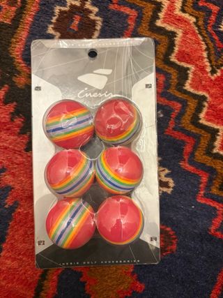 Palline da golf Cinesis arcobaleno (6 pezzi)
