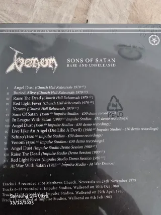 CD Venom Sons of Satan - Rare & Unreleased