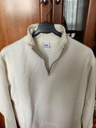 Jersey Zara algodón cremallera cuello