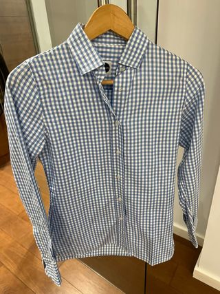 Camisa cuadros azul