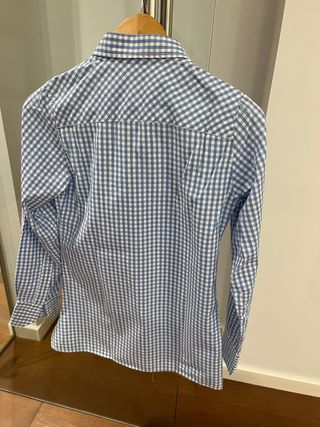 Camisa cuadros azul