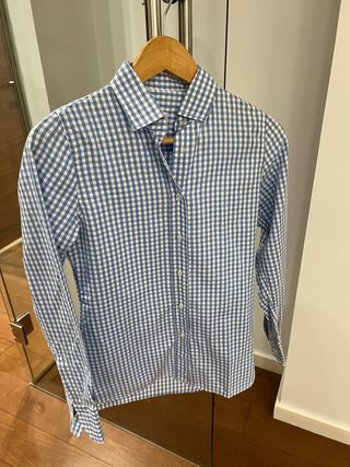 Camisa cuadros azul
