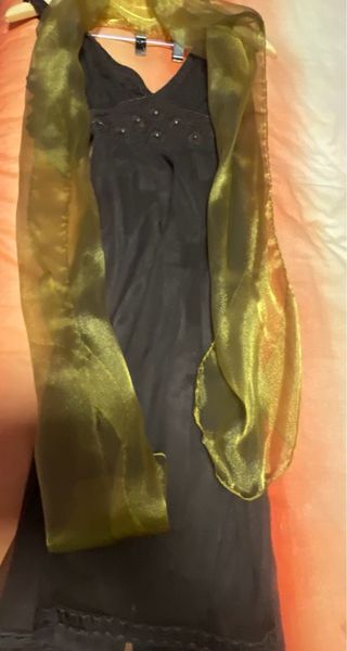 Vestido marrón ceremonia talla S