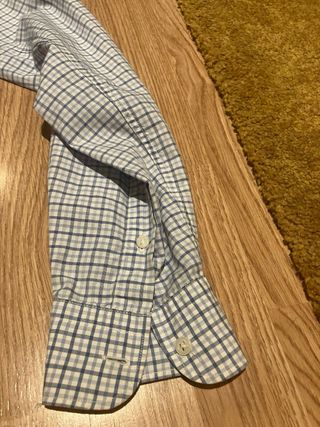 Camisa Arrow a cuadros azul y blanco