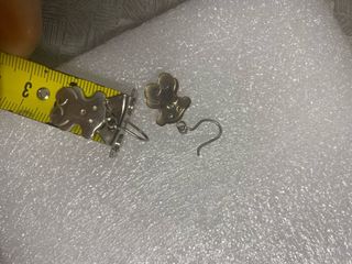 Pendientes Oso Plata