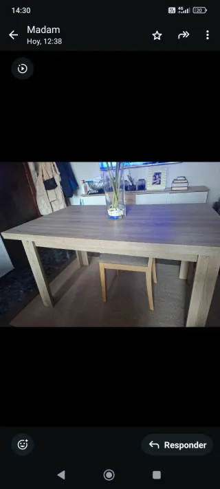 Mesa de comedor extensible