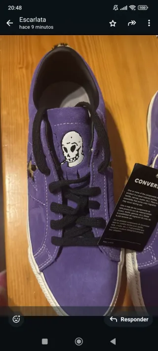 Converse Edición Limitada Morado nuevas