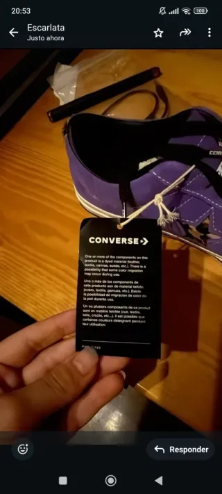 Converse Edición Limitada Morado nuevas