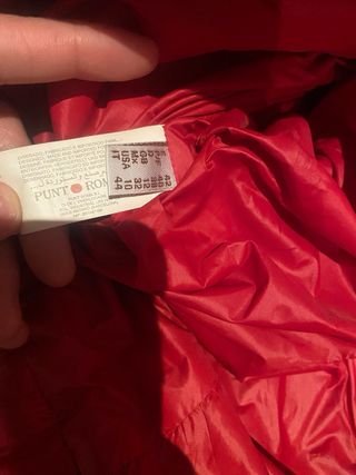 Chaqueta acolchada PuntoRoma roja