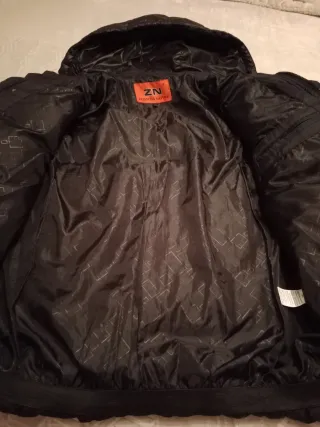 Chaqueta acolchada negra hombre XL