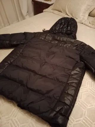 Chaqueta acolchada negra hombre XL