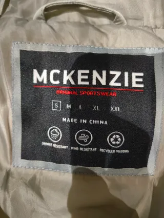 Abrigo Mkenzie Beige con Capucha y Pelo