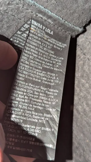 Bolso Bimba y Lola Piel Negro Multicolor