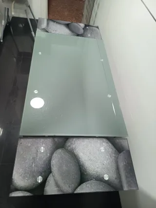 Tavolo da cucina in vetro estensibile