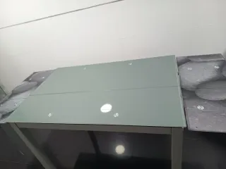 Tavolo da cucina in vetro estensibile