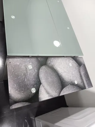 Tavolo da cucina in vetro estensibile