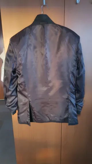 Americana caballero gris oscuro con rayas talla 50