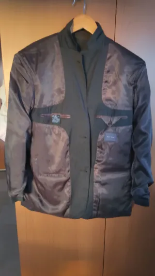 Americana caballero gris oscuro con rayas talla 50